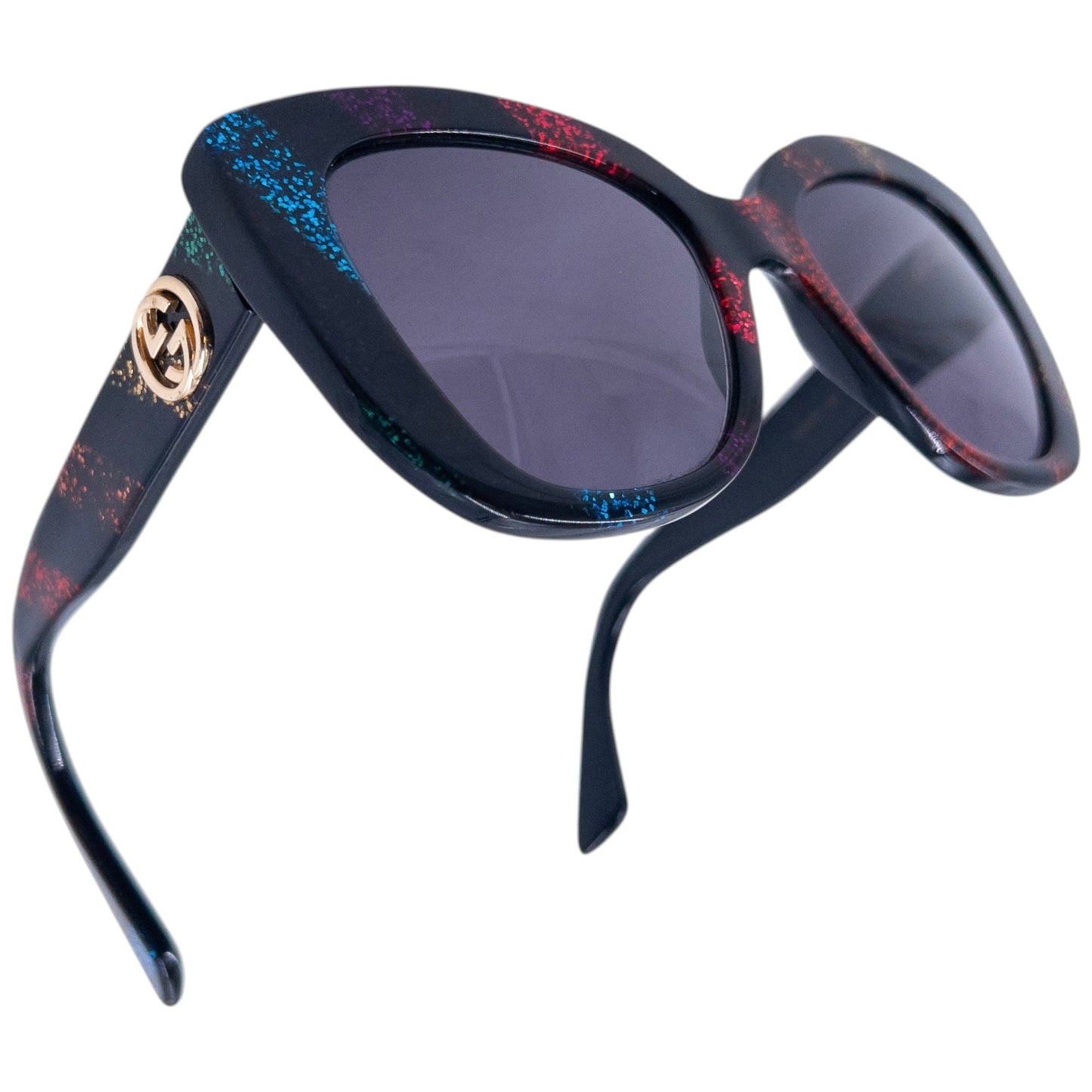 Vintage Gucci Glitter Stripe Sunglasses