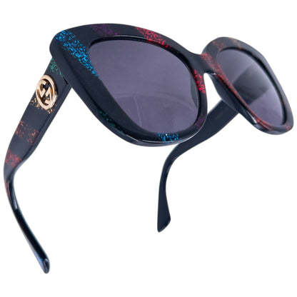 Vintage Gucci Glitter Stripe Sunglasses