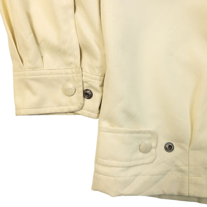 Vintage 90s YSL Yves Saint Laurent Harrington Jacket Size M | Medium, Cream