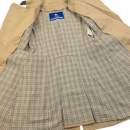 Vintage 2000s Burberry Blue Label Nova Check Lined Trench Jacket Womens Size S | Small, Beige