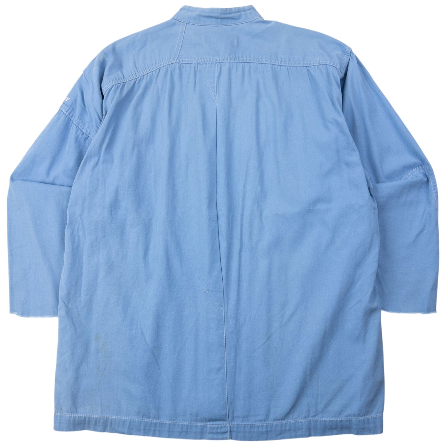 Vintage 80s Issey Miyake Skyline Long Sleeve Button Up Shirt Size S | Small, Blue