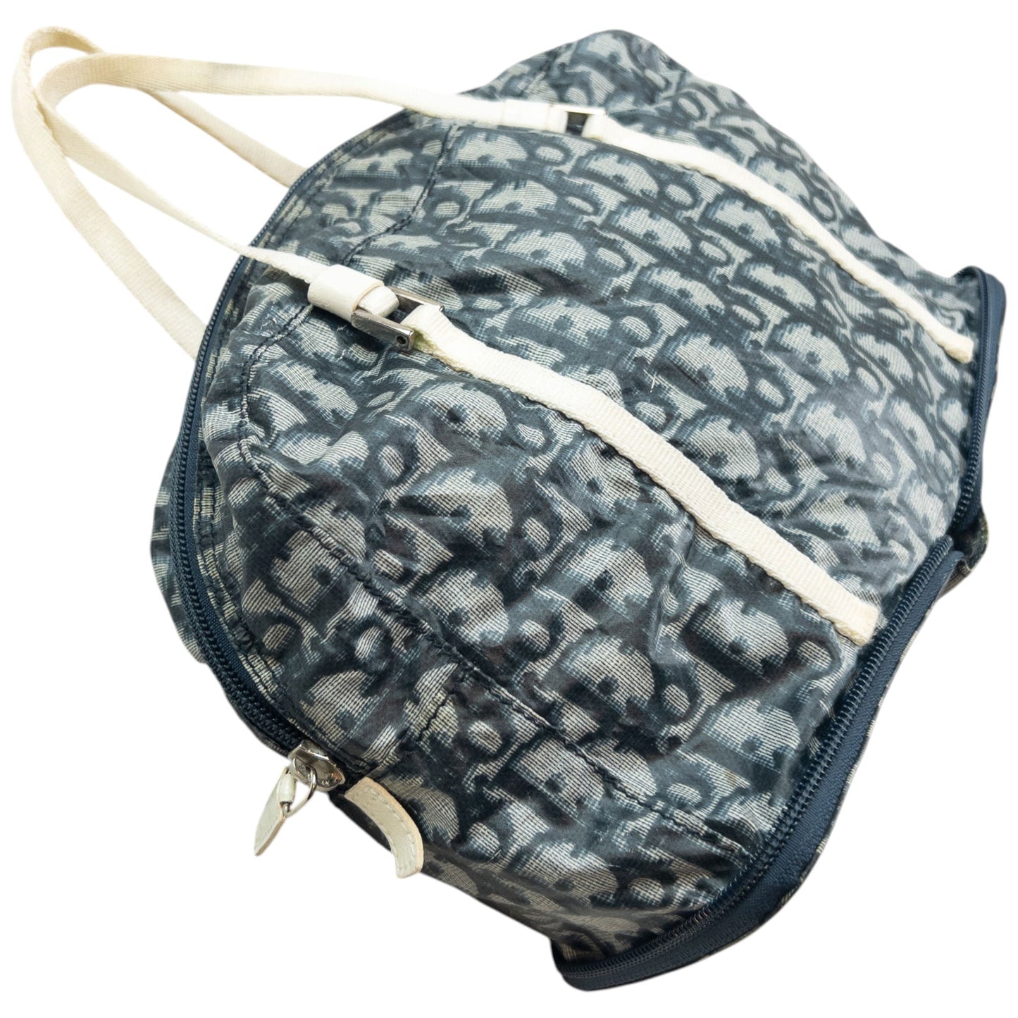 Vintage 2000s Dior Monogram Foldable Handbag | O/S, Blue