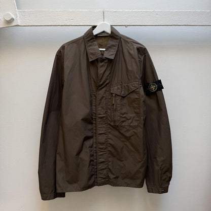 Mid 00’s Stone Island Zip Jacket / Overshirt (L) | Extra Large, Brown