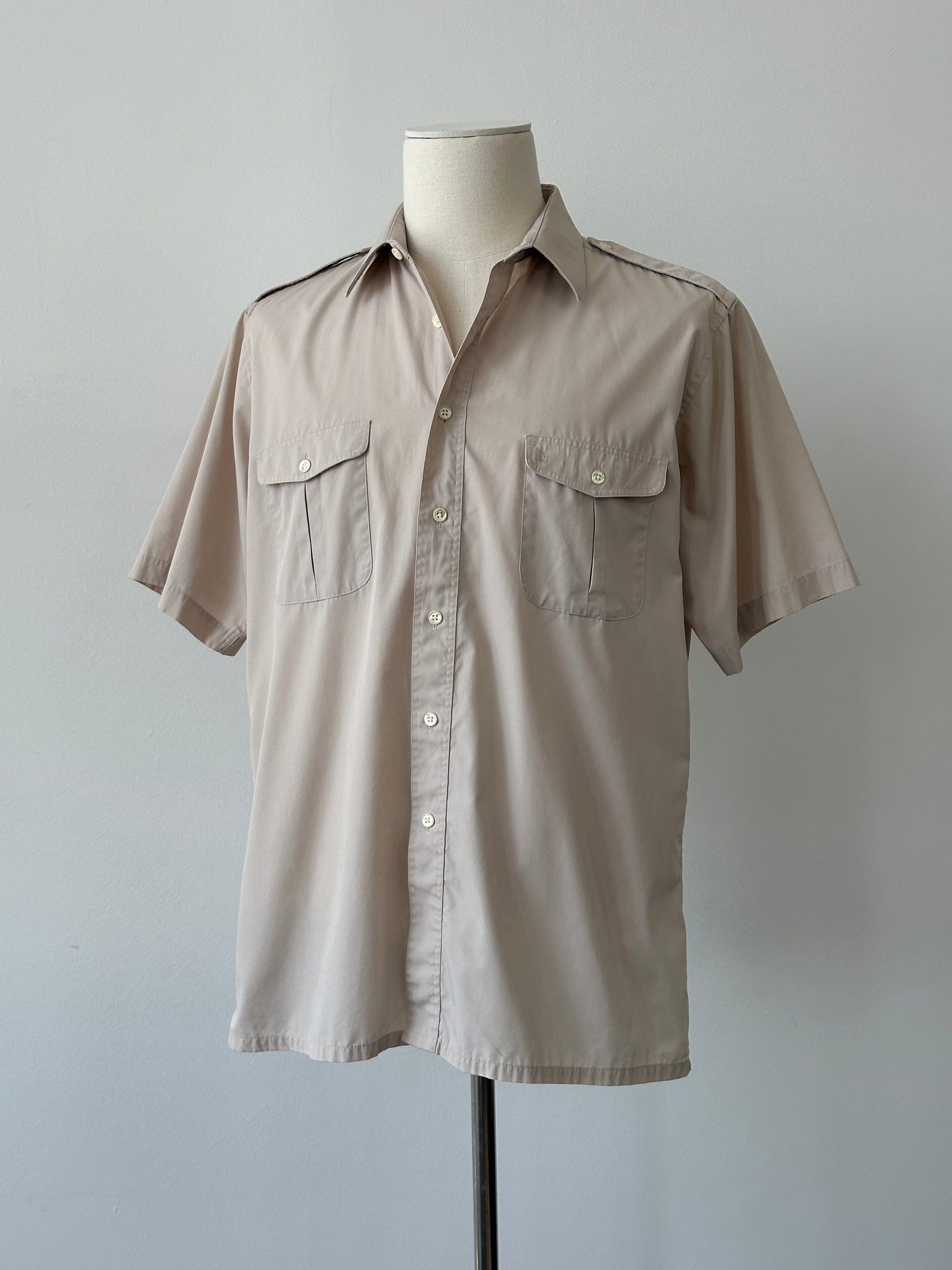 Christian Dior Monsieur 1990s Cotton Short Sleeve Shirt - L