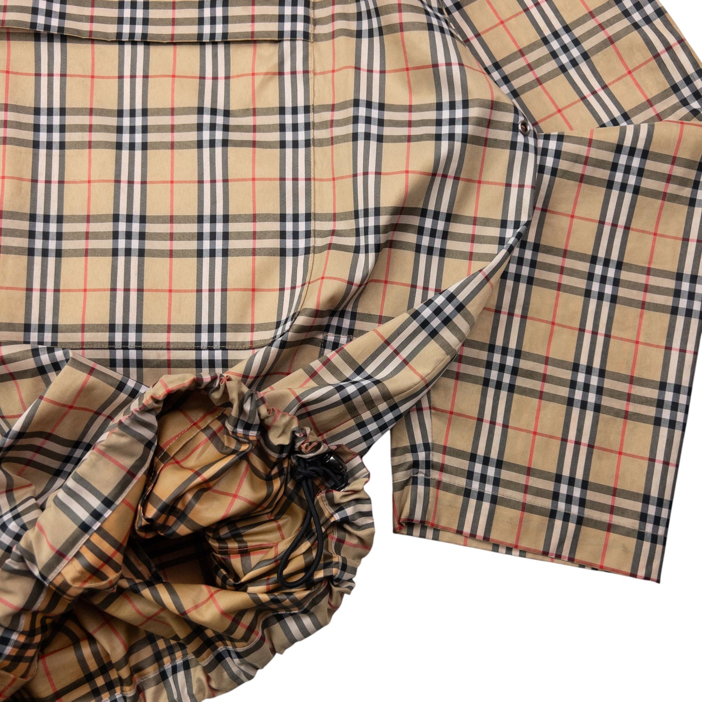 Vintage 2000s Burberry Nova Check Packable Q Zip Jacket Size L