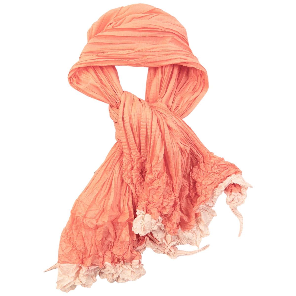 Vintage 90s Issey Miyake Pleated Crinkle Scarf | O/S, Pink