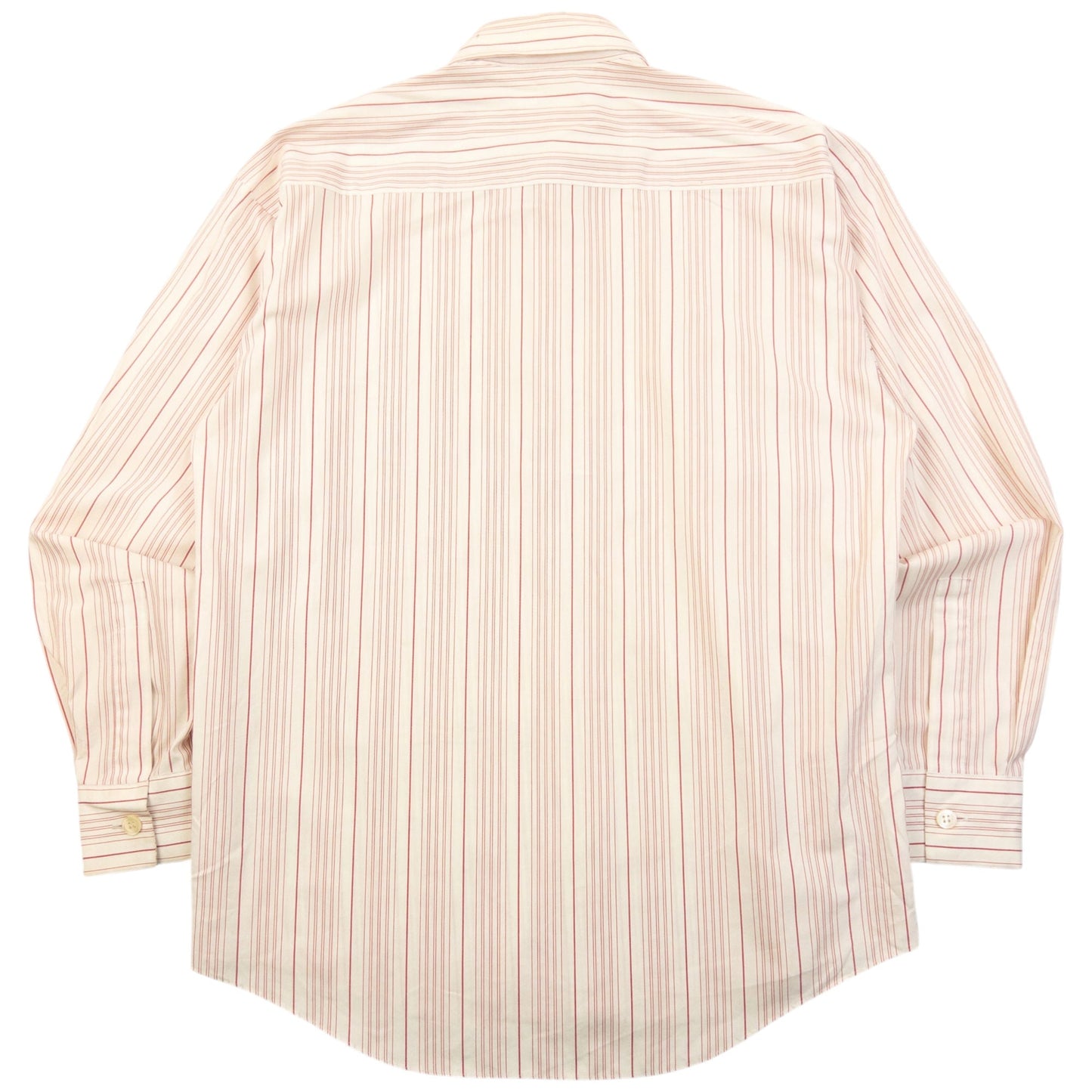 Vintage 90s Issey Miyake Striped Long Sleeve Button Up Shirt Size S | Small, Red