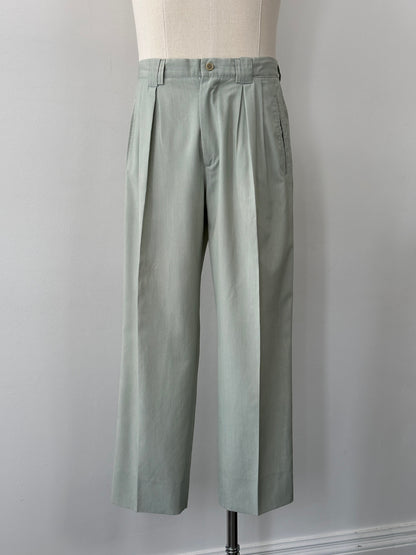 Italian Vintage 1990s High Waisted Pleated Trousers - W30
