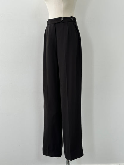 Mani 1990s Pure Wool Straight Leg Trousers - W26