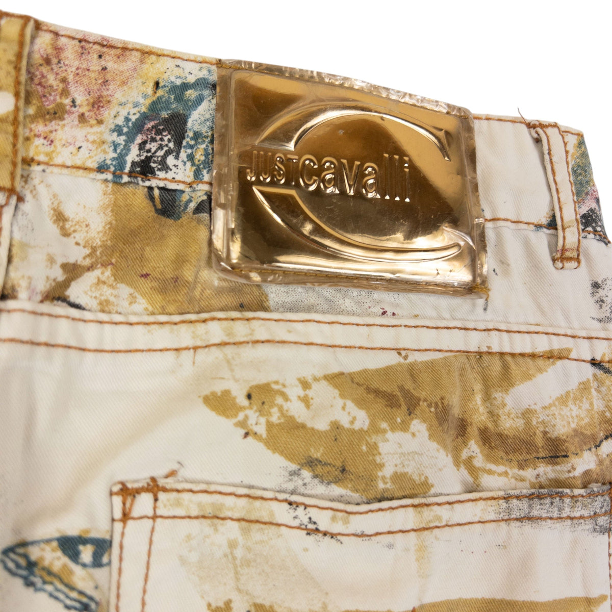 Vintage 2007 Roberto Cavalli Print Pattern Trousers Womens Size W31 | W31, Multi