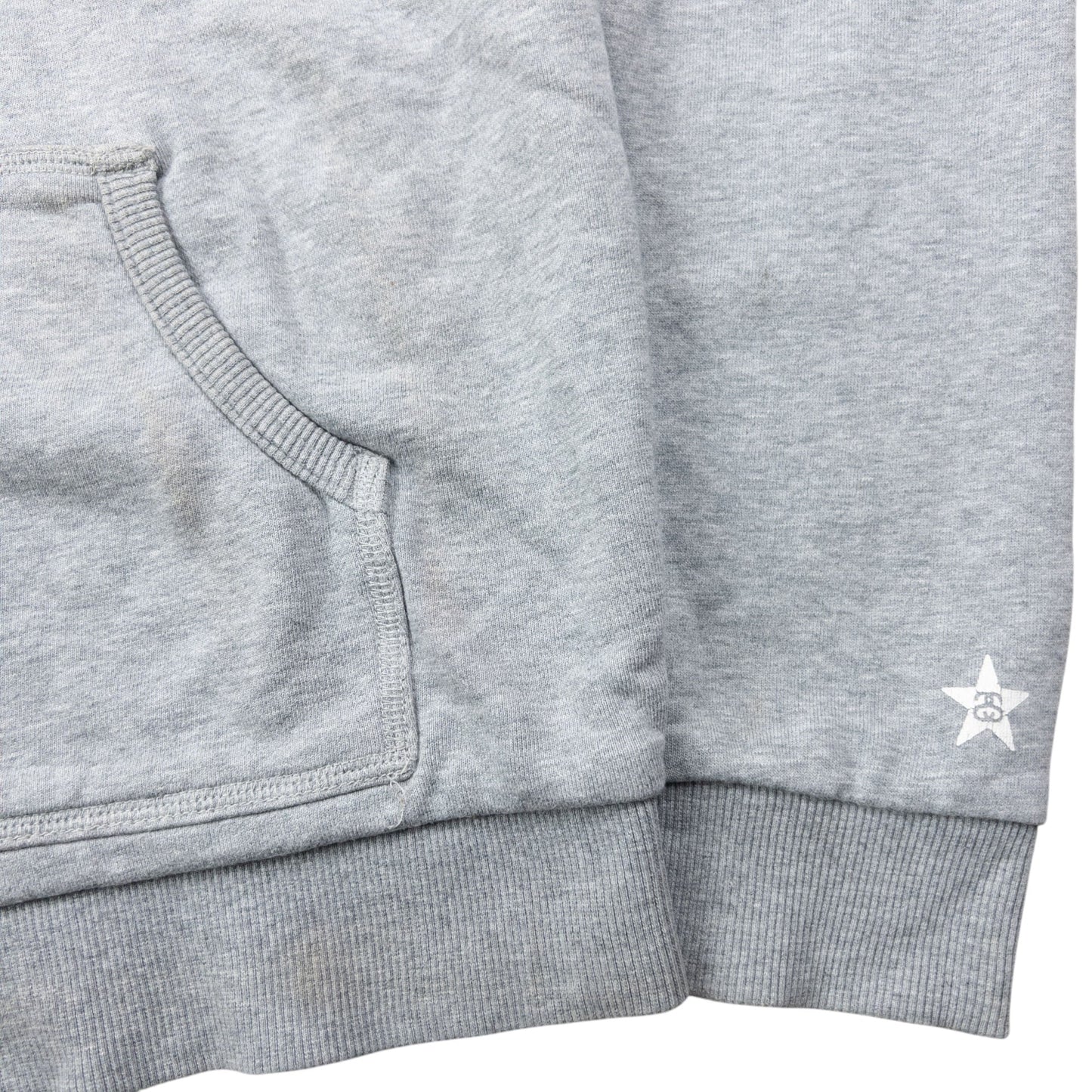 Vintage 2000s Stussy Troops Stripe Lined Zip Up Hoodie Size M | Medium, Grey