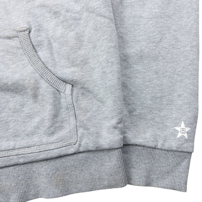 Vintage 2000s Stussy Troops Stripe Lined Zip Up Hoodie Size M | Medium, Grey