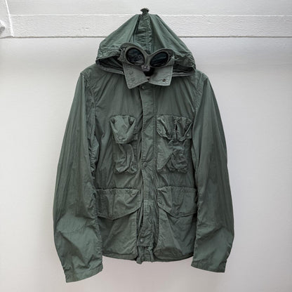 CP Company Multipocket Nylon Goggle Jacket (L) | Large, Green