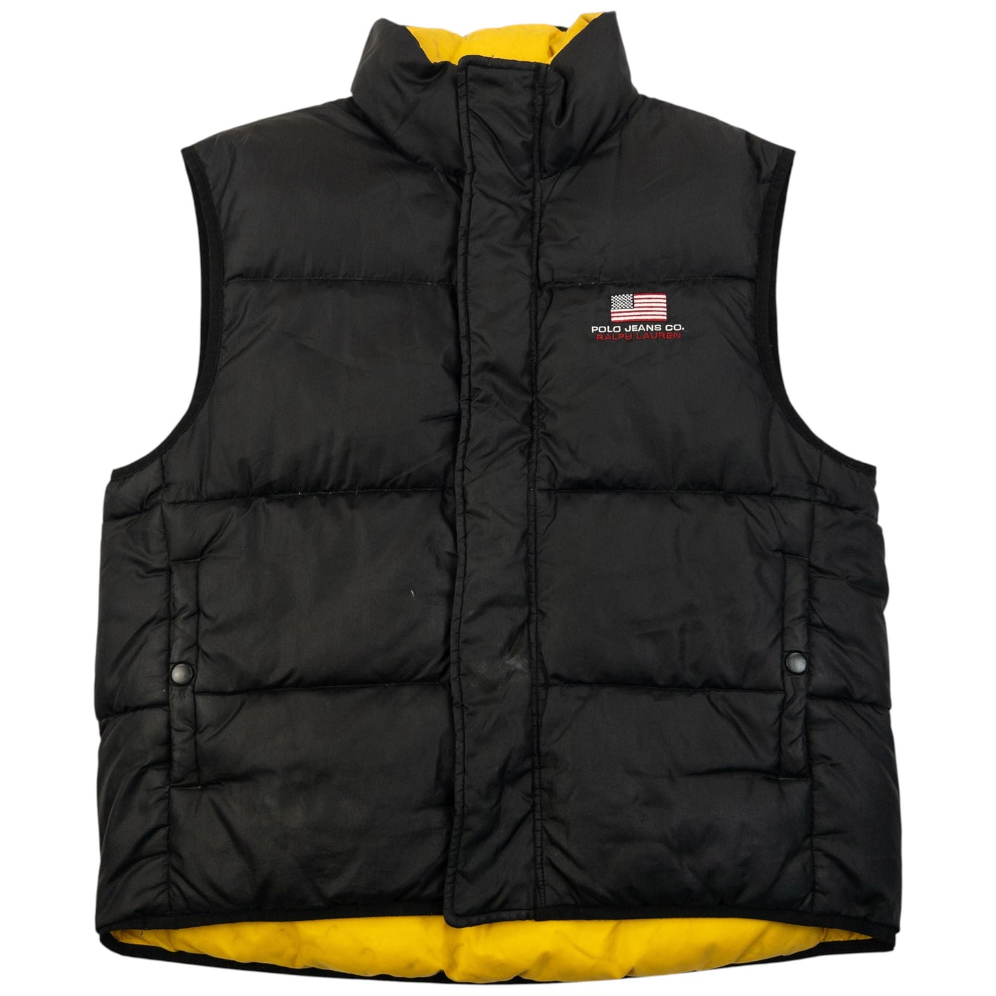 Vintage 2000s Ralph Lauren Polo Jeans Puffer Gilet Size XS | XS, Multicoloured