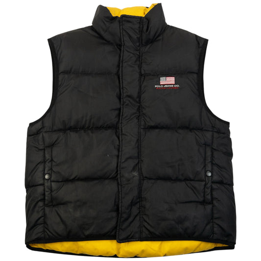 Vintage 2000s Ralph Lauren Polo Jeans Puffer Gilet Size XS | XS, Multicoloured