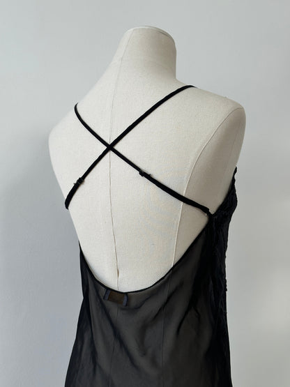 Vintage 2000s Sheer Mini Slip Dress - S-M