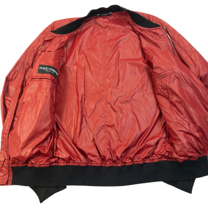 Vintage 2000s Dolce & Gabbana Zip Up Bomber Jacket Size S | Small, Black