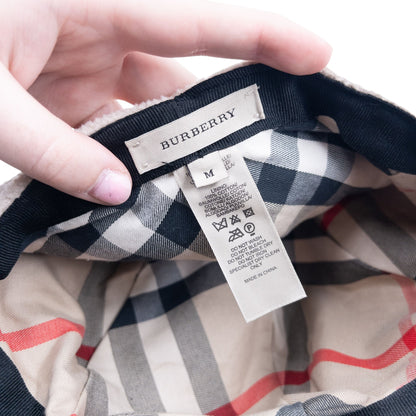 Vintage Burberry Wool Newsboy Hat Size M | O/S, Beige