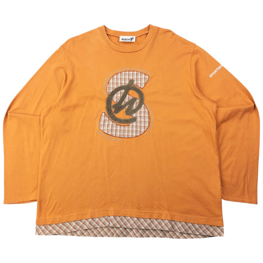 Vintage 90s Hai Sporting Gear By Issey Miyake Patchwork Long Sleeve T Shirt Size M | Medium, Multicoloured