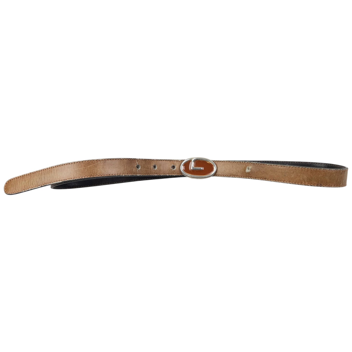 Vintage 80s Gucci Leather Belt Size S | O/S, Brown