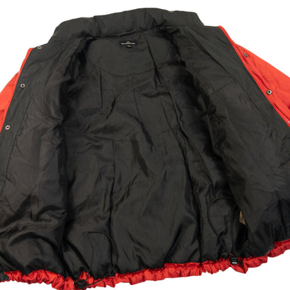 Vintage 90s Balenciaga Zip Up Puffer Jacket Size L | Large, Red
