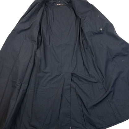 Vintage 80s YSL Yves Saint Laurent Belt Waist Trench Jacket Size S | Small, Navy