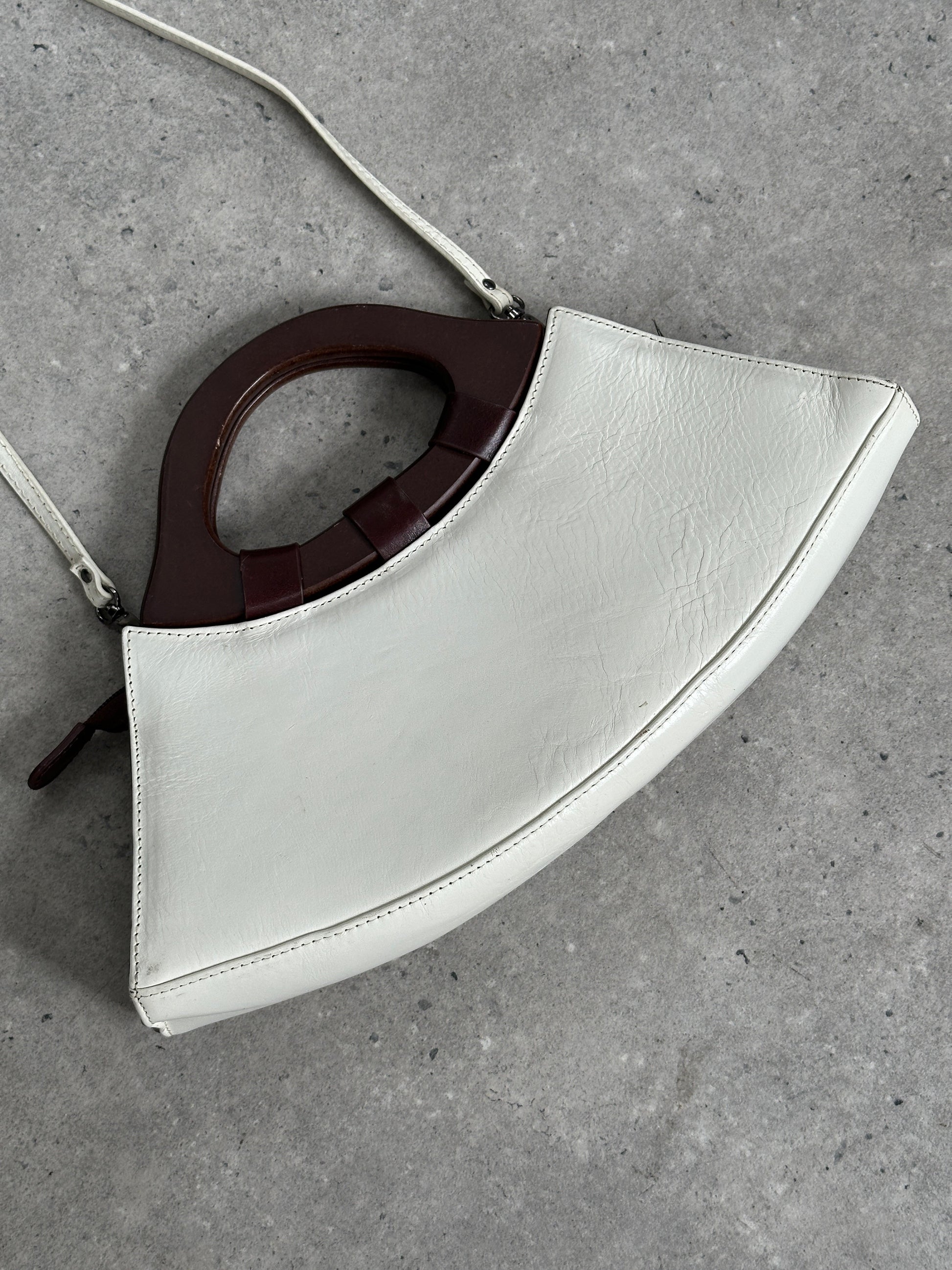 Italian Vintage 1990s Leather Crossbody Bag