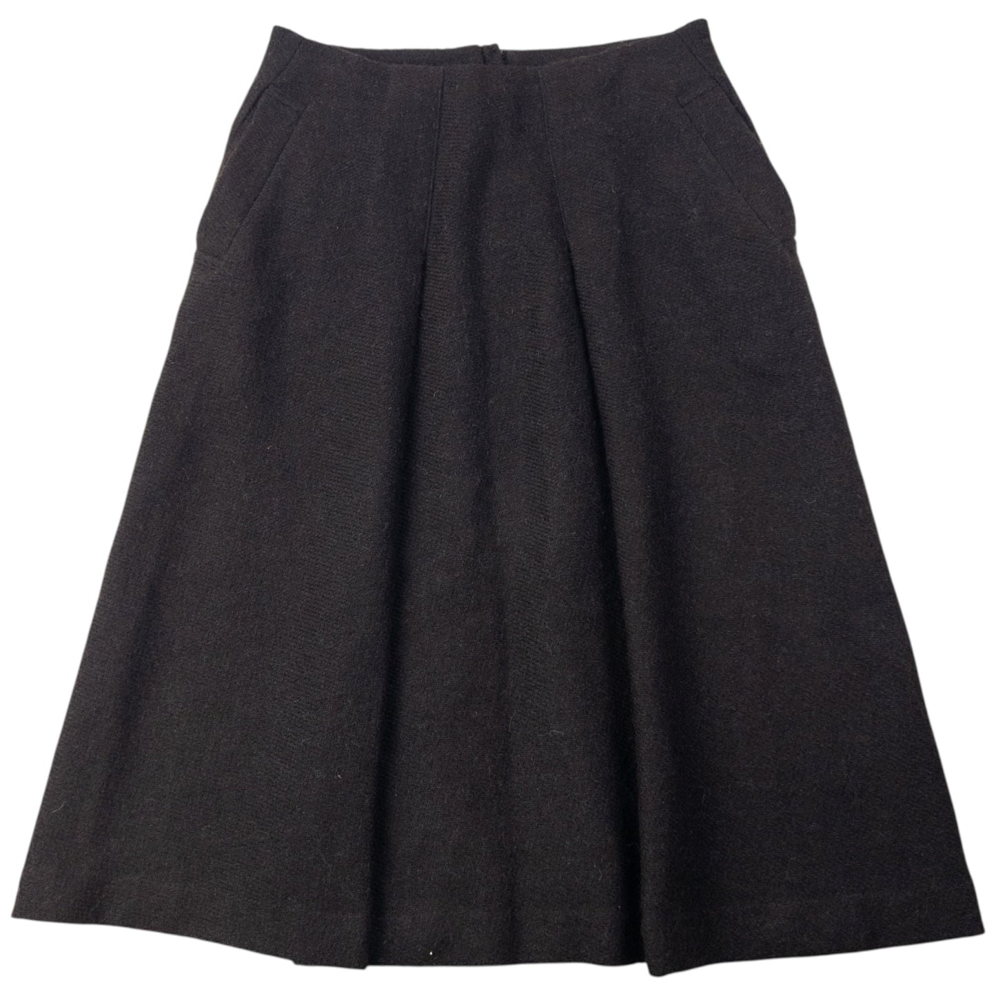 Vintage 90s Plantation By Issey Miyake Pleated Wool Skirt Womens Size W28 | W28, Brown
