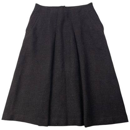 Vintage 90s Plantation By Issey Miyake Pleated Wool Skirt Womens Size W28 | W28, Brown