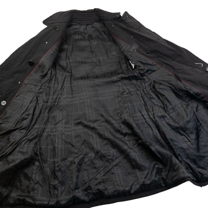 Vintage 2000s Burberry Black Label Belt Waist Trench Jacket Womens Size M | Medium, Black