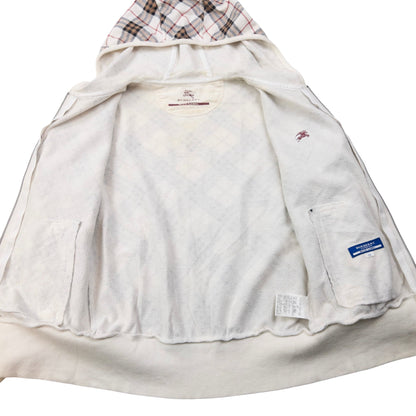 Vintage Burberry Blue Label Nova Check Zip Up Hoodie Womens Size S