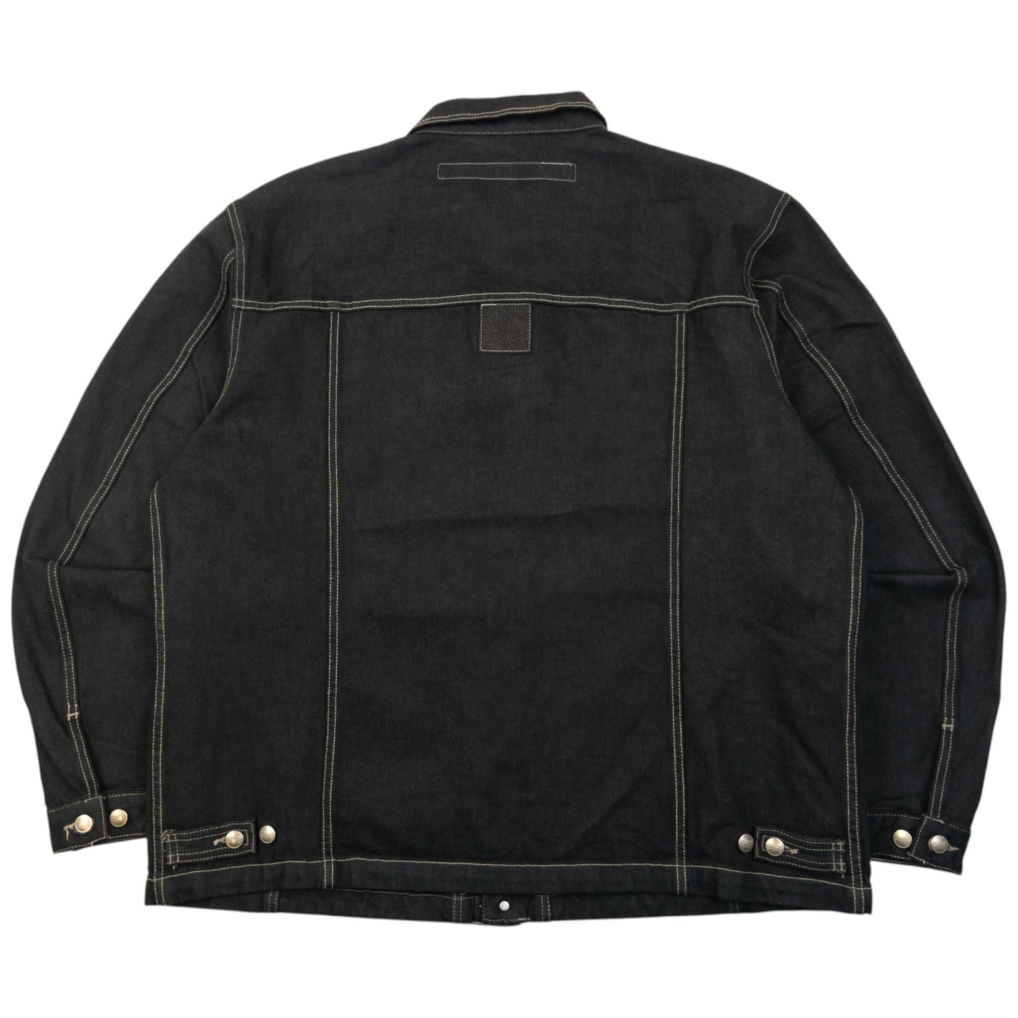 Vintage 2000s Marithe + Francois Girbaud Button Up Denim Jacket Size XXL | XXL, Black