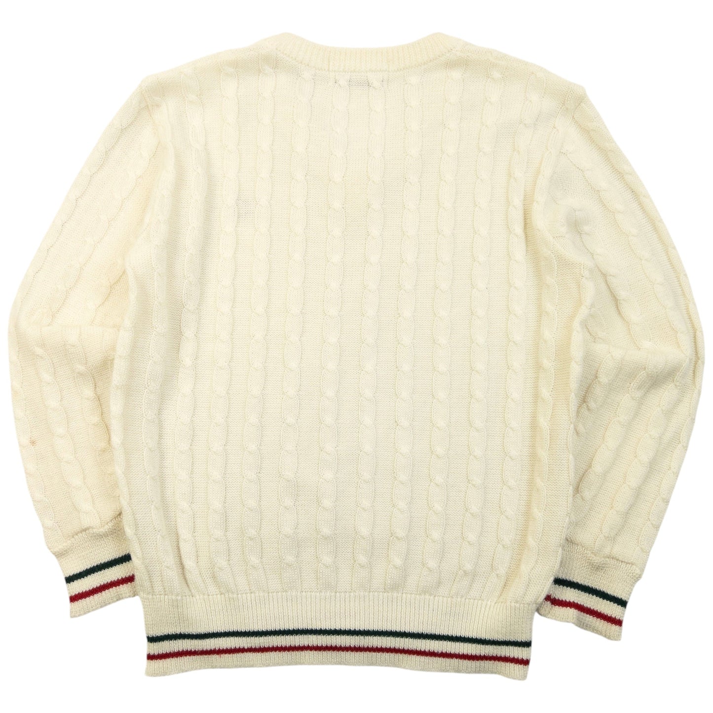Vintage 80s Gucci Cable Knit Jumper Womens Size M | Medium, Multicoloured