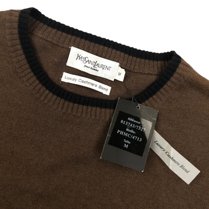 Vintage 2000s YSL Yves Saint Laurent Cashmere Jumper Size M | Medium, Multicoloured