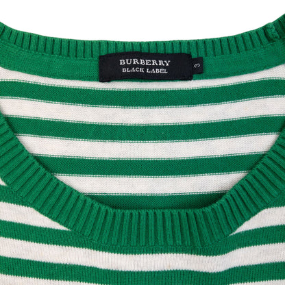 Vintage 2000s Burberry Black Label Striped Jumper Size S | Small, Multicoloured