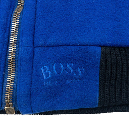 Vintage 90s Hugo Boss Zip Up Cashmere Bomber Jacket Size XL | XL, Multicoloured