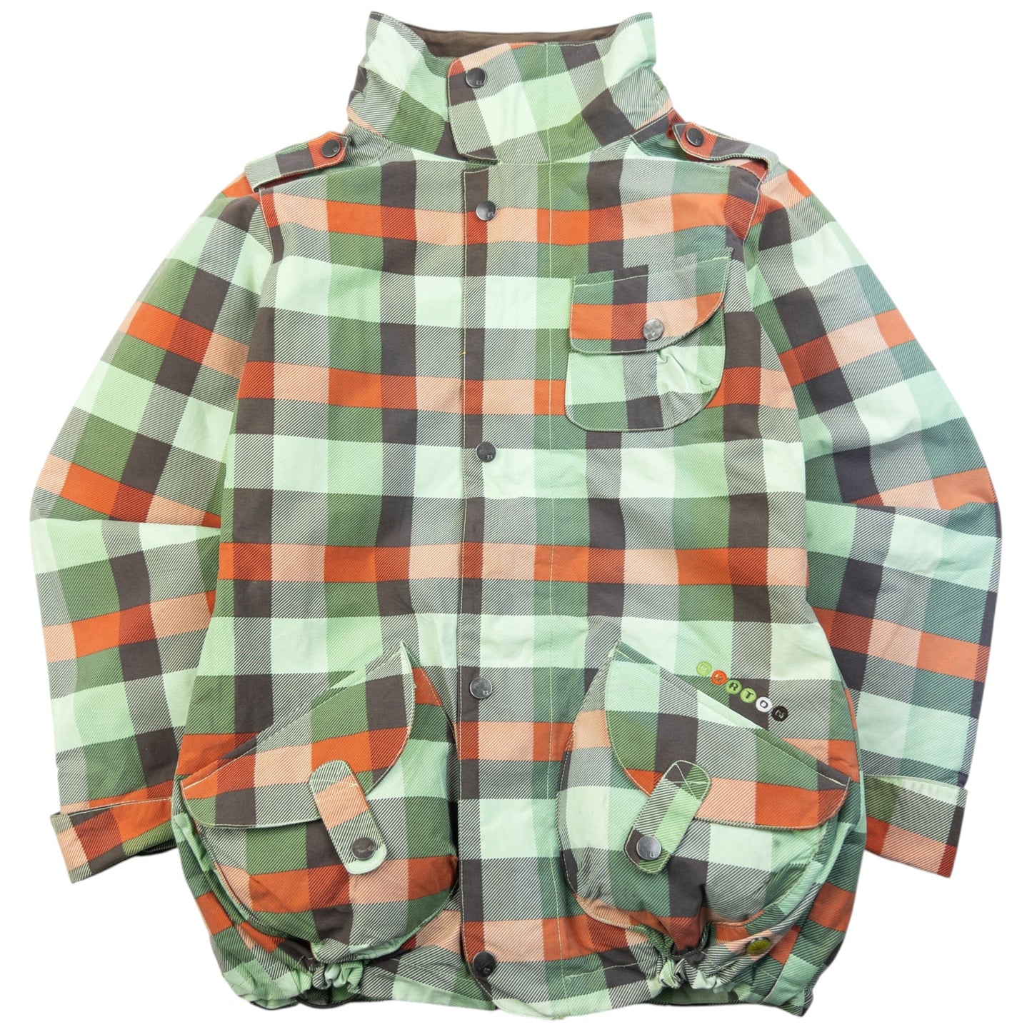 Vintage 2000s Burton City System Checkered Snowboarding Jacket Size XS | XS, Red