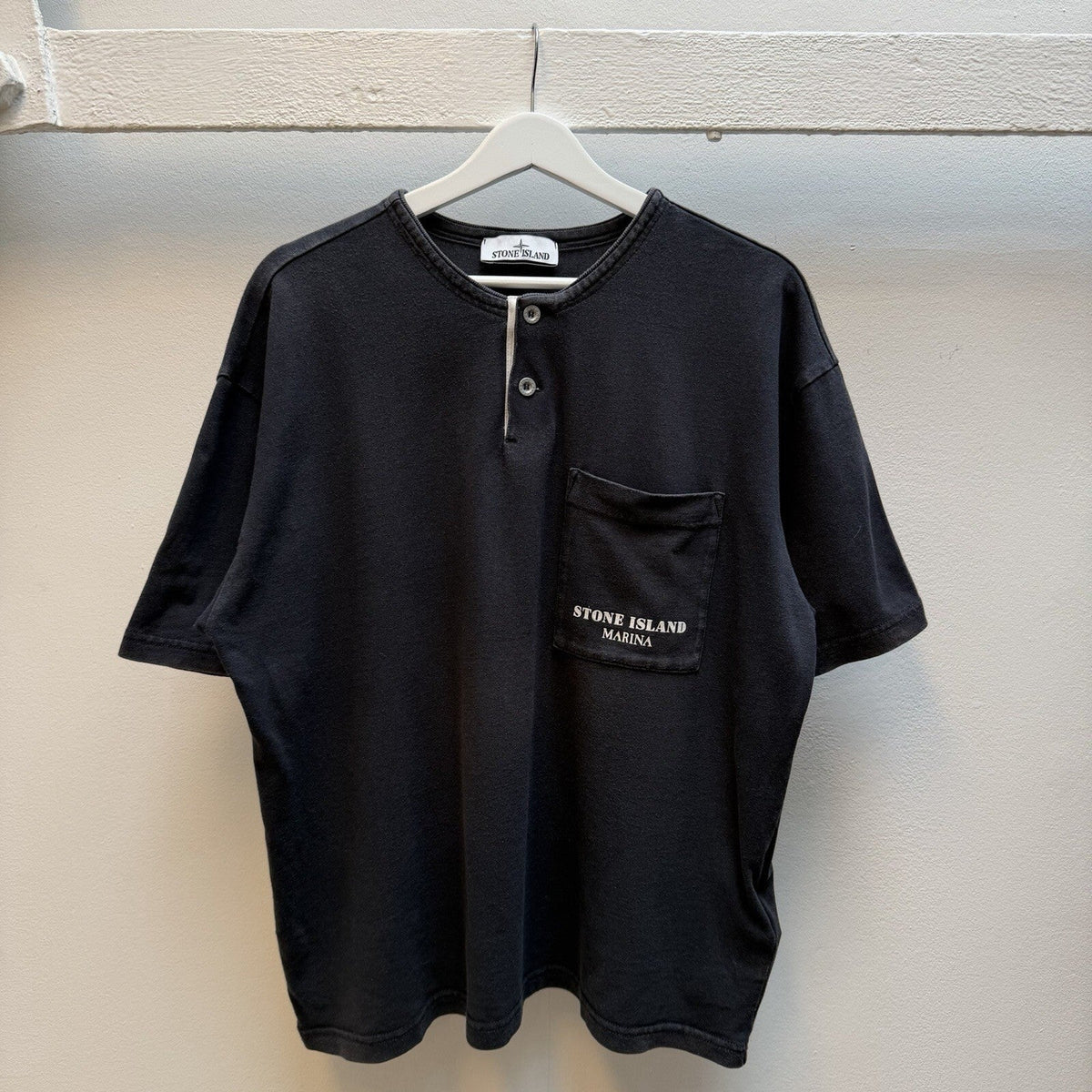 Stone Island Marina Henley T-Shirt (M) | Medium, Blue