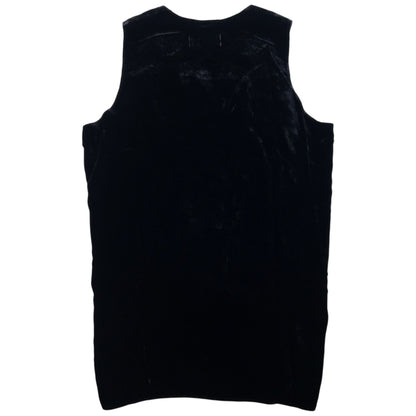 Vintage 90s Comme Des Garçons Robe De Chambre Velour Top Womens Size M | Medium, Black