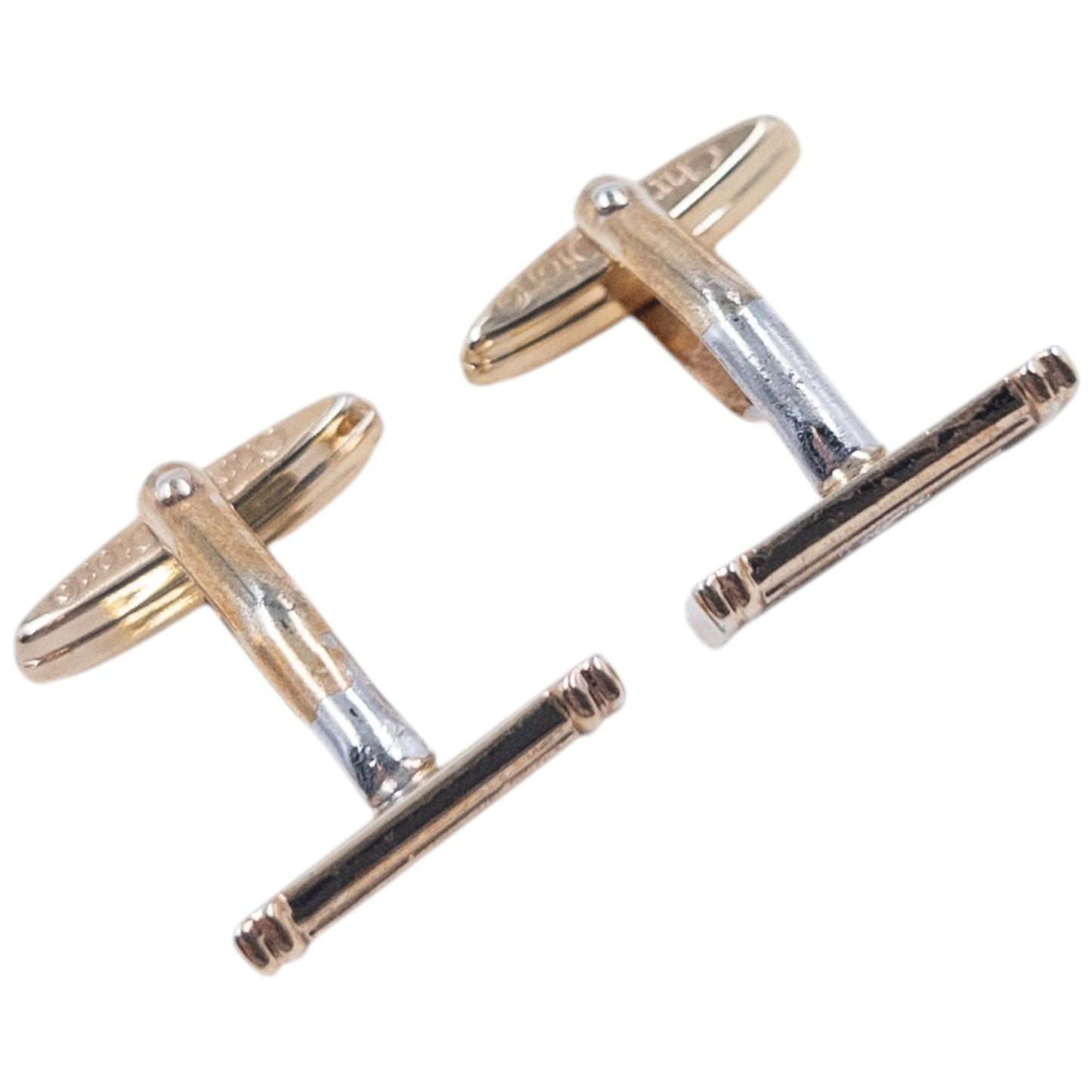 Vintage 90s Dior Embossed Cufflinks | O/S, Multicoloured