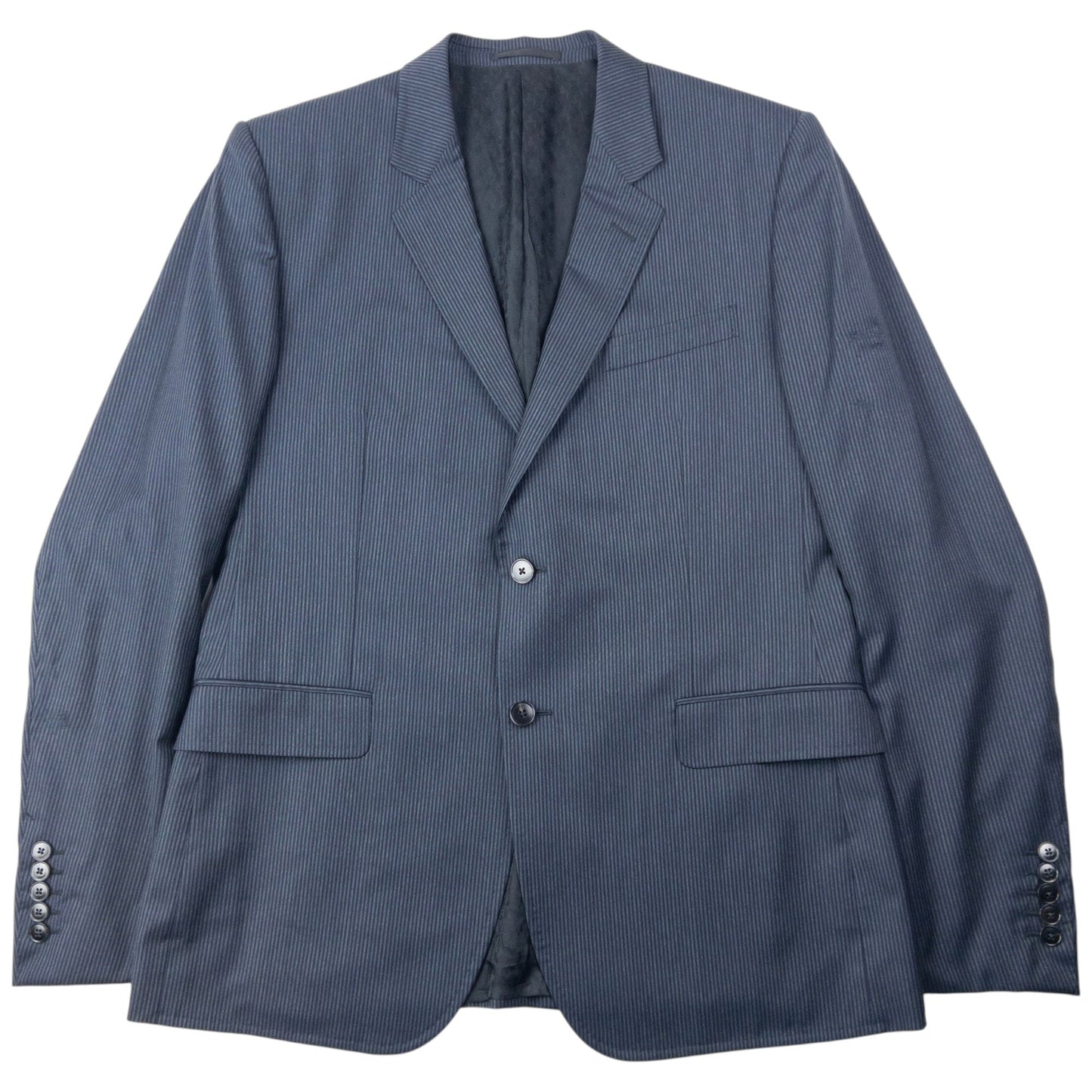 Vintage 2000s Gucci By Tom Ford Striped Jacket & Trousers Suit Set Size XL | XL, Grey
