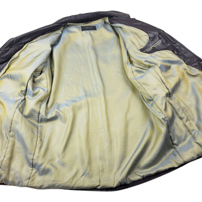 Vintage 2000s Versace Classic V2 Leather Jacket Size XXL | XXL, Green