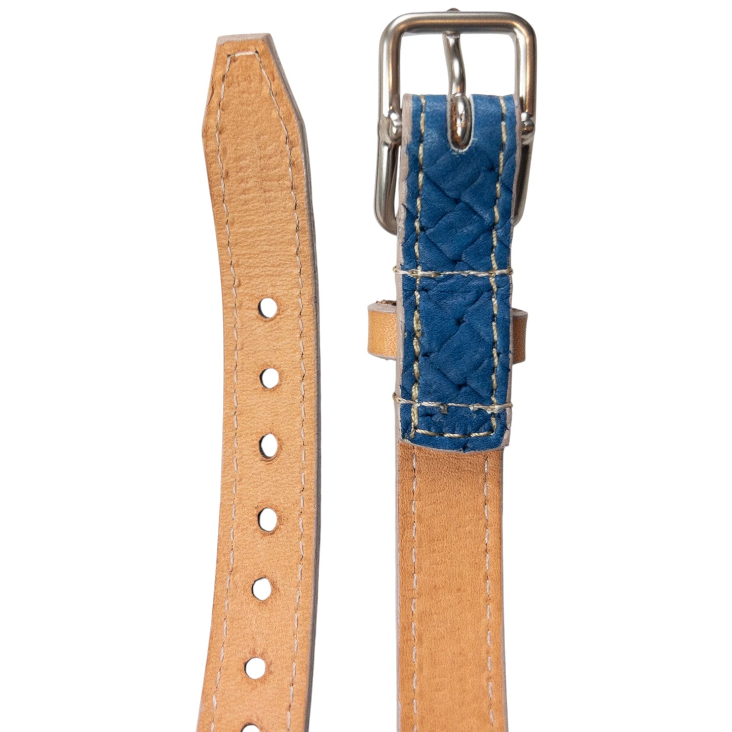 Vintage 2000s Yohji Yamamoto Leather Dog Collar | O/S, Beige