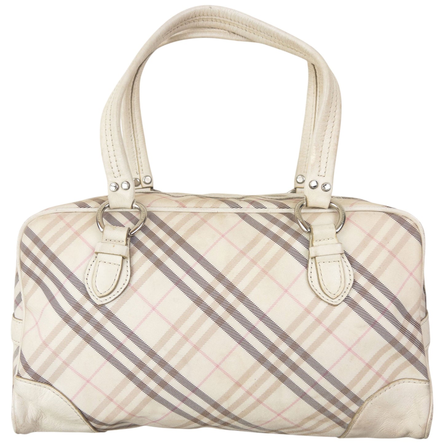 Vintage 2000s Burberry Blue Label Nova Check Handbag | O/S, Blue