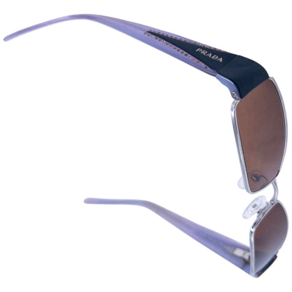 Vintage 2000s Prada Diamanté Sunglasses | O/S, Brown
