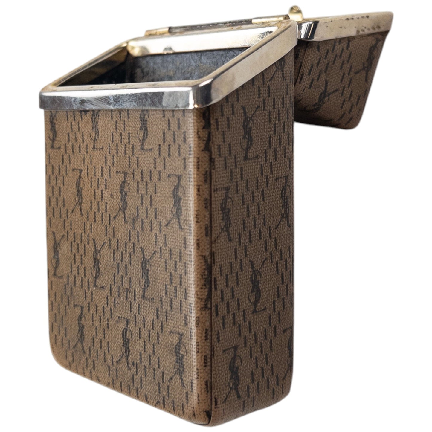 Vintage YSL Yves Saint Laurent Monogram Cigarette Carton Box