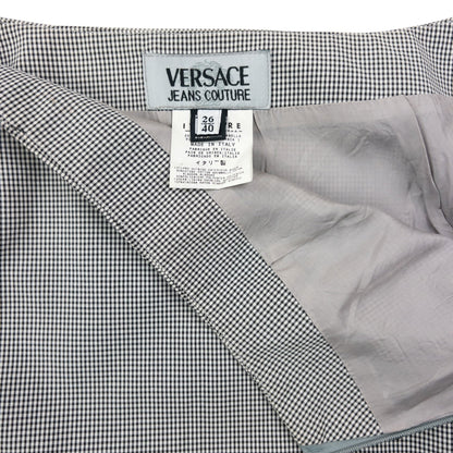Vintage 2000s Versace Jeans Couture Checkered Skirt Womens Size W24 | XS, Multicoloured