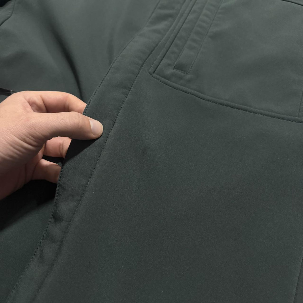 Stone Island Soft Shell-R Jacket | Large, Dark Green