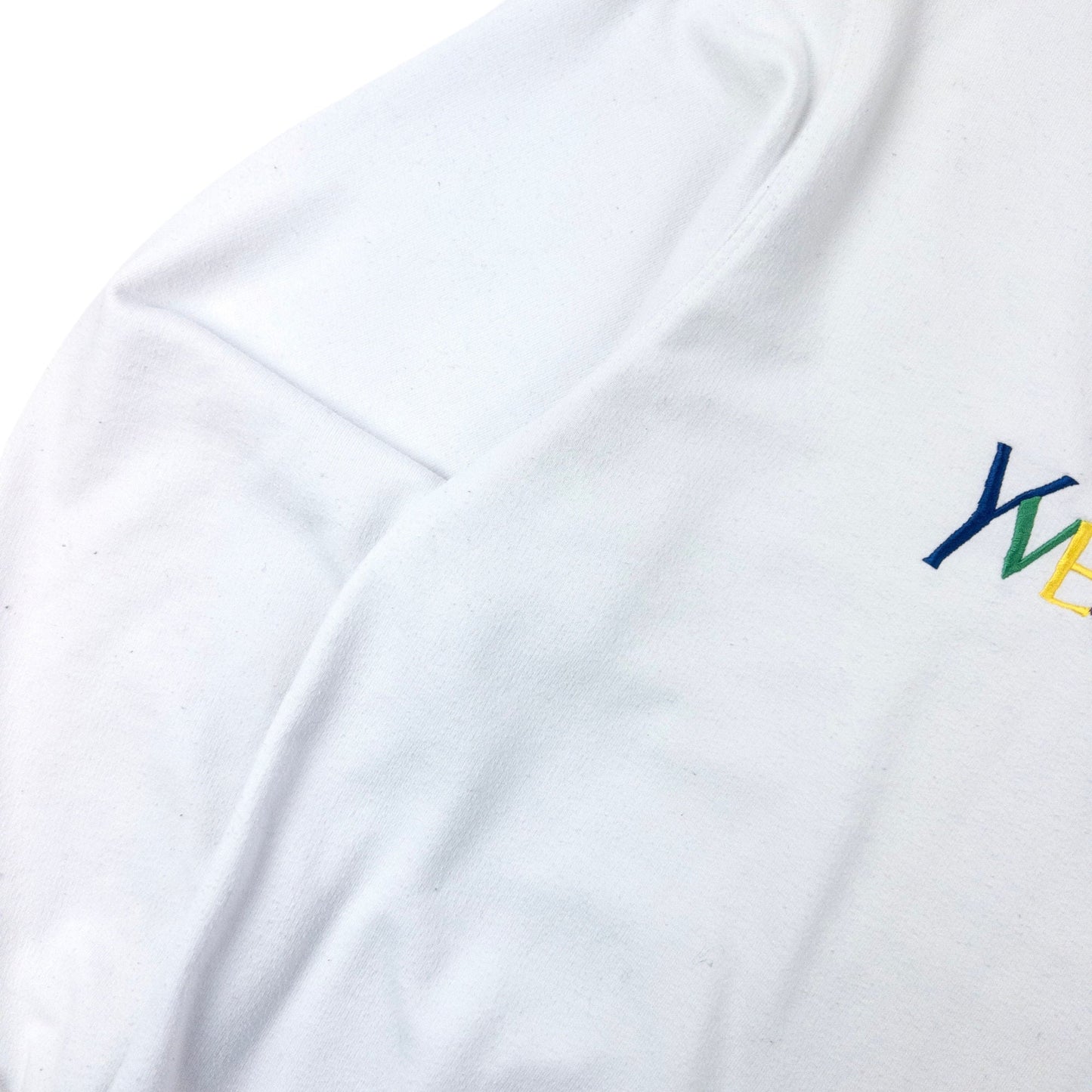 Vintage 80s YSL Yves Saint Laurent Embroidered Sweatshirt Size M | Medium, White