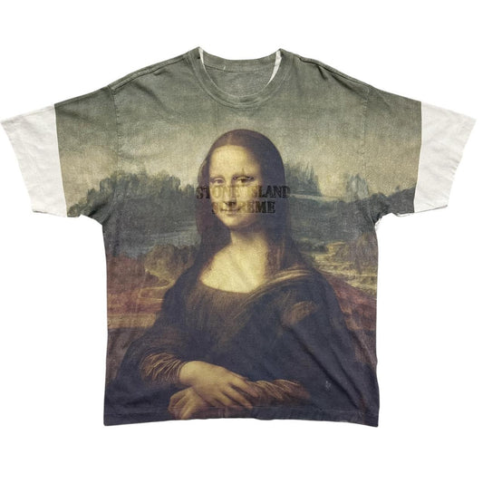 Stone Island Supreme Mona Lisa T-Shirt | Medium, Multicolor